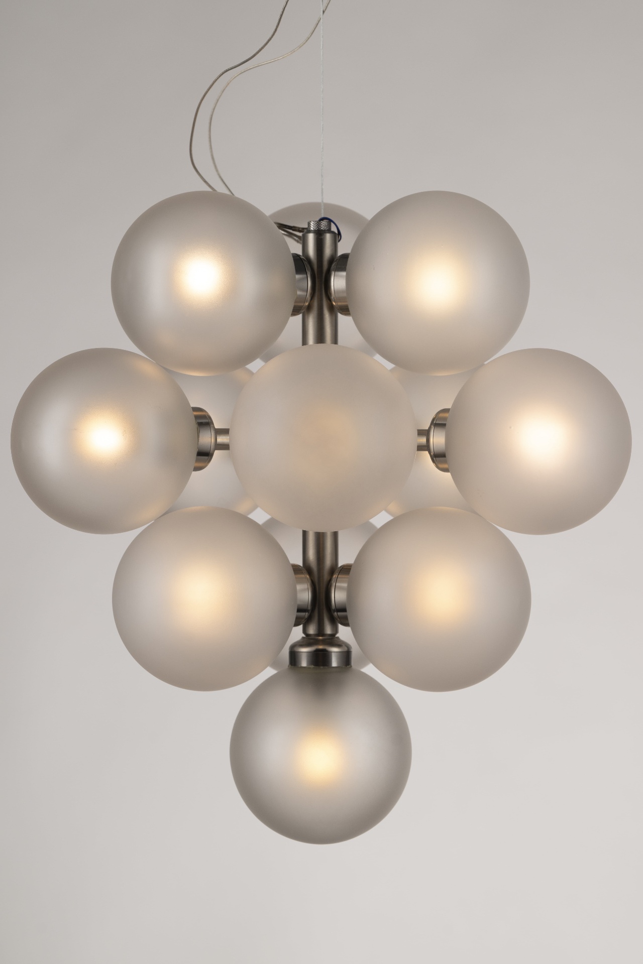 Grapes lamp, white frosted glass cluster